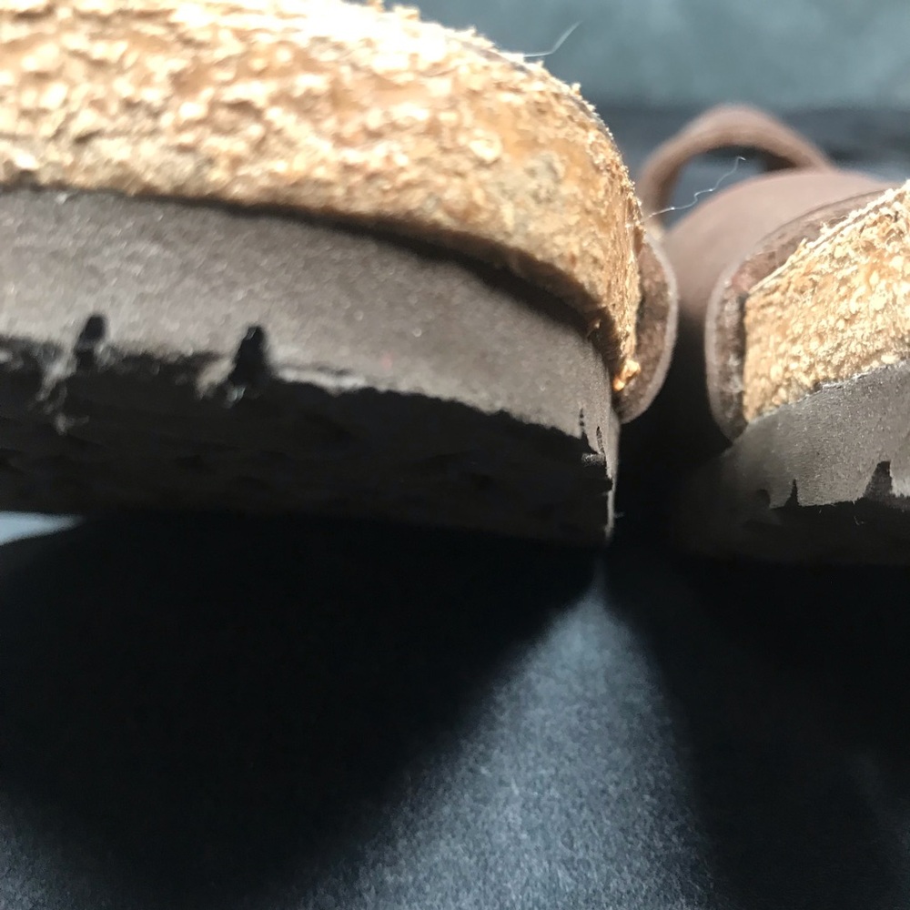 Birkenstock Arizona Brown Double-Strap Sandals M 11 EU 44 Outlined Footprint - Picture 14 of 16